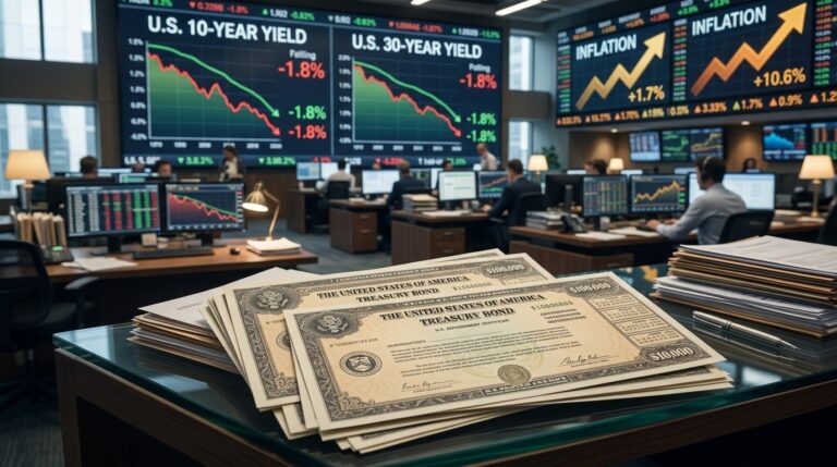 Treasury Yields Edge Lower After Hot Inflation Data