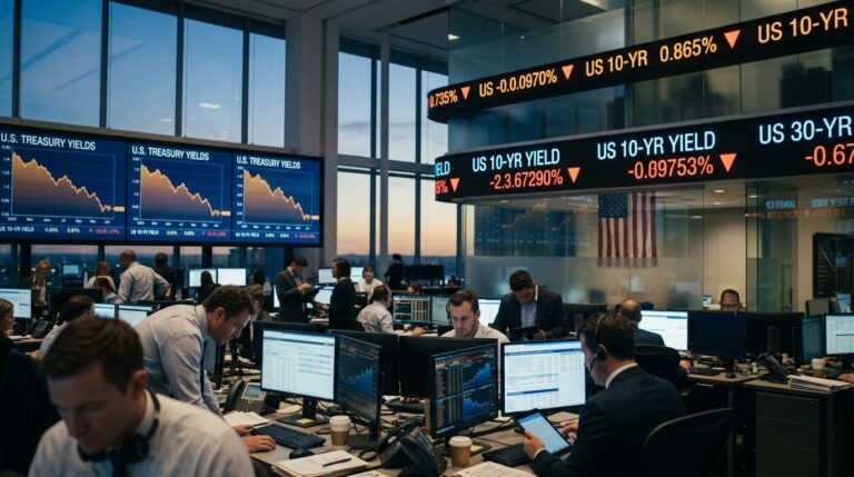 Treasury Yields Fall As Investors Await Housing JobsDrafting the long-form finance article Data