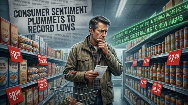 UMich Sentiment Crashes To Record Low Current Conditions